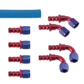 91606092 Speedway Motors Socketless Push-on Hose End Fitting Kit -8an