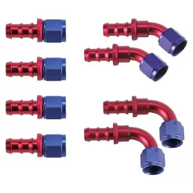 91606117 Speedway Motors Socketless Push-on Fitting Kit -6an Red/blue