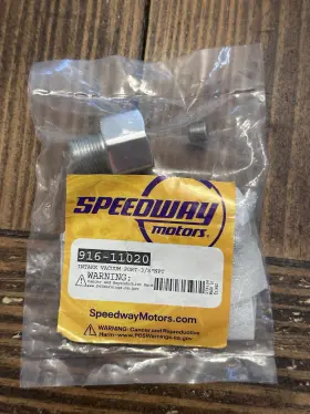 91611020 Speedway Motors Vacuum And Brake Booster Port 1/4 Inch 3/8 Hose Barb Fittings
