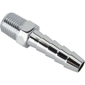 91611045 Speedway Motors Straight Chrome Fitting 1/4 Inch Hose To 1/8 Npt