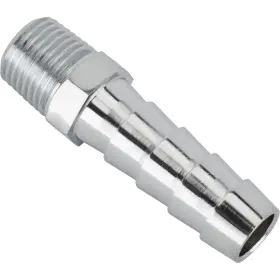 91611047 Speedway Motors Straight Chrome Fitting 5/16 Inch Hose To 1/8 Npt