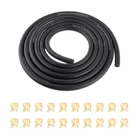 Lu-1702 Ssnnuu 1/4 Inch Fuel Line Hose Upgrade 300psi With 20pcs Clamps Multipurpo