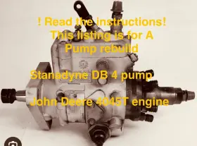 Db4427-5010 Stanadyne John Deere 4045t Marine Engine Injection Pump Rebuild Service