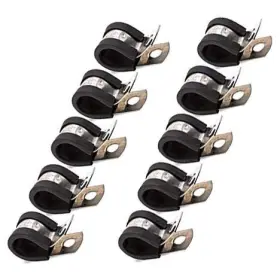 Brm13-p10 Steber 1/2 Fuel Line Tubing Mounting Clamps 304 Stainless Steel Cable Black Brm13-p10 Steber 1/2 Fuel Line Tubing Mounting Clamps 304 Stainless Steel Cable Black