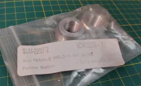 Sum-220072 Summit Racing Sum-220062 Qty 2 Female 3/8 Inch Weld On Bung Fittings Adapter Aluminum