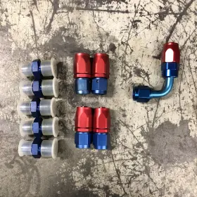Sum-220690 Summit Racing New Anodized Fittings 220648 300106 Hot Rod Parts