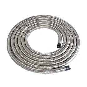 F0084 Superfastracing 6an Fuel Oil Gas Air Water Hose Line An6 An-6 Stainless Steel Braided Silver F0084 Superfastracing 6an Fuel Oil Gas Air Water Hose Line An6 An-6 Stainless Steel Braided Silver