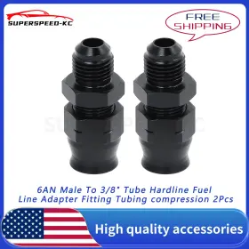 Lk-ptfe6an-3 Superspeed-kc Lk-ptfe6an-3/8npt Lokocar 6an Male To 3/8 Inch Hardline Compression Fitting Adapter Aluminum 2pcs Lk-ptfe6an-3 Superspeed-kc Lk-ptfe6an-3/8npt Lokocar 6an Male To 3/8 Inch Hardline Compression Fitting Adapter Aluminum 2pcs