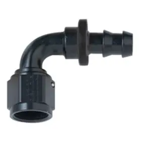 S1d-5480 System1 Designs -10an Black Anodized 90 Degree Socketless Push Lock Hose End