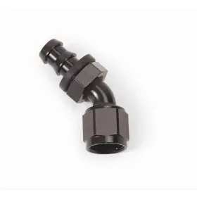 624083 Tanks 45 Degree -6an Black Twist-lok Fitting