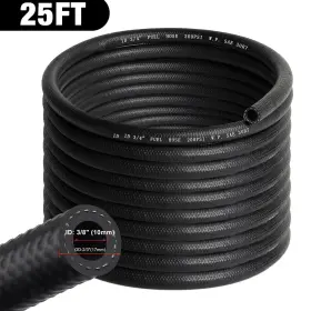 30r7 Tembor 738281218929 3/8 Fuel Hose Line Push Lock Nbr Rubber Sae 25ft 300psi Black 30r7 Tembor 738281218929 3/8 Fuel Hose Line Push Lock Nbr Rubber Sae 25ft 300psi Black