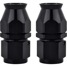 10an Tembor 738281970674 Ptfe Hose End Fittings Straight Fits For Only Black 2pcs