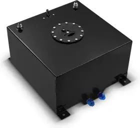 Fs01877s2bk Tembor 10 Gallon Coated Aluminum Racing/drifting Fuel Cell Gas Tank And Level Sender