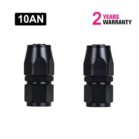 Kt00089d0-2 Tembor 2pcs 10an Straight Swivel Fuel Hose End Fitting Aluminum For Cpe Oil Line