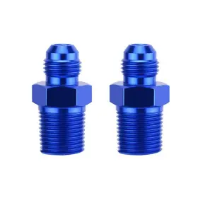 Kt01067s0606-hw Tembor 2pcs An-6 To 3/8 Npt Male Flare Aluminum Anodized Fitting Adapter Hose Blue Kt01067s0606-hw Tembor 2pcs An-6 To 3/8 Npt Male Flare Aluminum Anodized Fitting Adapter Hose Blue