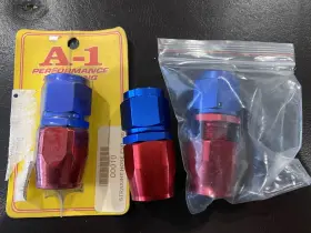 A1-titan Titan A-1 Lot Of 3 Hose End Fittings New Straight An - 10 #10 Reusable