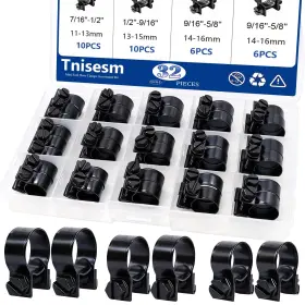 Tn-36-6 Tnisesm 32pcs 1/4 Inch 5/16 3/8 Galvanized Steel -black