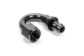 Hf-18008blk Triple X Race Components - #8 180 Degree Hose End Push Lock Hf-18008blk Triple X Race Components - #8 180 Degree Hose End Push Lock