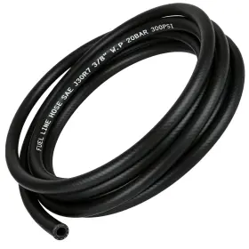 2512092 Tubpro 3/8 Inch 10mm Id Fuel Line Hose 10ft Nbr Rubber Push Lock No Clamp Black