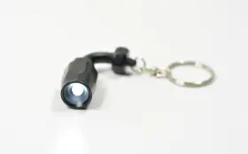 0604-a-blk Usa Speed Led Light Keychain -4 An Hose End Style Aluminum Black Anodized Flashlight