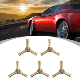 Uxcell 784958710135 5mm Brass Hose Barb Fitting Y-shaped 3 Way Connector For Air Water Gas Oil 5pcs Uxcell 784958710135 5mm Brass Hose Barb Fitting Y-shaped 3 Way Connector For Air Water Gas Oil 5pcs