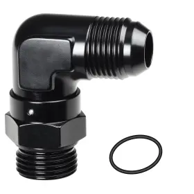 Vehimata 799787355594 6an Male Flare To Orb 90 Degree Fuel Pump Rail Fitting Adapter Aluminum