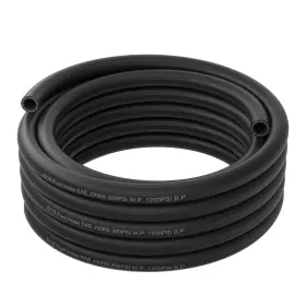 Vm0076h51610bk Vehimata 5/16 Fuel Hose Line 10ft Sae 30r9 Push Lock Nbr Rubber 300psi