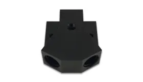 10894 Vibrant Billet Aluminum Y-block Fitting With 1/8in Npt Port -10an X Dual -8an