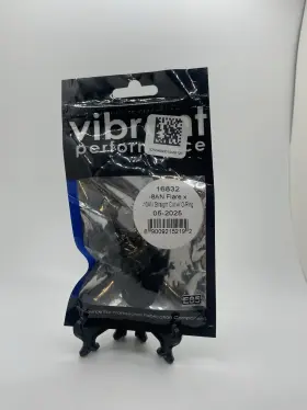 16832 Vibrant Fitting Black -8an Flare To -10an Straight Cut With O-ring 16832 Vibrant Fitting Black -8an Flare To -10an Straight Cut With O-ring