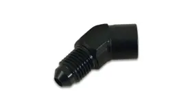 11300 Vibrant Performance Adapter Fitting 45 Deg 3 An Male To 1/8 In Npt Female Black