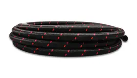 11982r Vibrant Performance 20ft Roll -12 Black Red Nylon Braided Flex Hose 11982r Vibrant Performance 20ft Roll -12 Black Red Nylon Braided Flex Hose