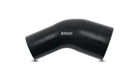 19769 Vibrant Performance 3in Id X 3.50in Gloss Black Silicone 45 Degree Transition Elbow