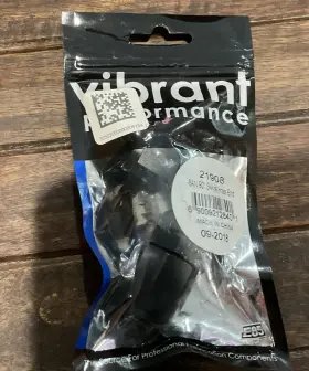 21908 Vibrant Performance -8an 90 Swivel Hose End