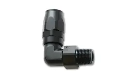 26900 Vibrant Performance Male Hose End Fitting -6an X 1/8 Inch Npt 90 Black Anodized
