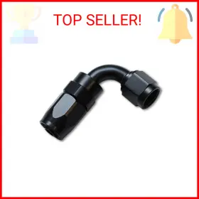 21910  Vibrant Performance 690092128418 -10an 90 Hose Fitting Black