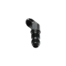 Tlx-vib10602-cl360a70 Vibrant For Bulkhead Adapter 45 Degree Elbow Fitting -6an Anodized Black Only