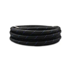 Tlx-vib11990b-cl360a70 Vibrant Braided Flex Hose Two-tone Black/blue Nylon -10 An 5 Foot Roll