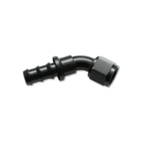 Tlx-vib22408-cl360a70 Vibrant For -8an Push-on 45 Deg Hose End Fitting - Aluminum Tlx-vib22408-cl360a70 Vibrant For -8an Push-on 45 Deg Hose End Fitting - Aluminum