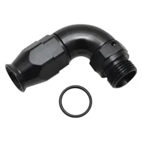 Tlx-vib29905-cl360a70 Vibrant For -8an Hose Fitting To -8orb 90 Degree Ptfe