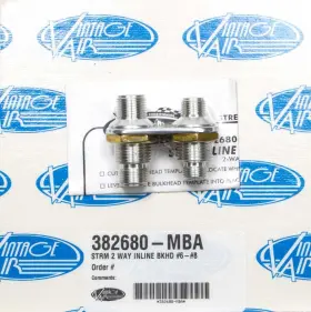 382680-mba Vintage Air Fits 2 Way Bulkhead #6/#8