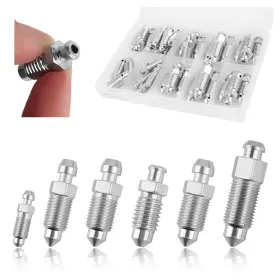 H9403-6 Vkqts 36pcs Brake Bleeder Screw Valve Assortment Kit With Case H9403-6 Vkqts 36pcs Brake Bleeder Screw Valve Assortment Kit With Case
