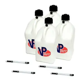 36533 Vp Racing White 4 Pack Fill Hoses Square Fuel Gas Can Jug Atv 4x4 Nhra Imca