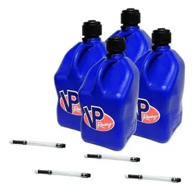 645498 Vp Racing Blue 4 Pack And Fill Hoses Square Fuel Jug Gas Can 4x4 Off Road Atv