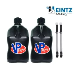 3582 Vp Racing Fuels Black 2pk 5.5 Gallon Fuel/gas Jug&hose-motorsport Container