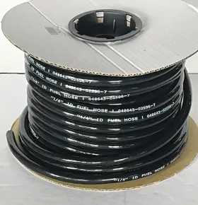 048643-02596-7 Watts 1/4 Inch 6mm Id Fuel Line Hose For Small Engines 25 Feet Black