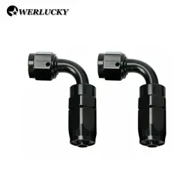F40-90-wer Werlucky 2pcs 6an 8an 10an Swivel Oil/fuel/air/gas Line Hose End Fitting Elbow 90 Degree