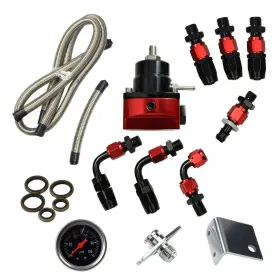 Wish2016 W0311 Universal An6 Adjustable Fuel Pressure Regulator Kit With Oil 100psi Guage Wish2016 W0311 Universal An6 Adjustable Fuel Pressure Regulator Kit With Oil 100psi Guage