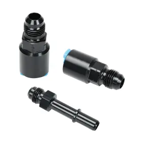 Wish2016 W50402 Black -6an 6an Fuel Adapter Fittings Feed/return Kit For Corvette Style Ls1