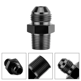 Wish2016 W56222 Universal An6 6an To Male Adapter Fitting Black For Fuel / Oil Systems