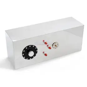 Wk-331209-12222 Worldokit New Quality 15 Gallon Aluminum Polished Alloy Fuel Cell Tank And Level Sender